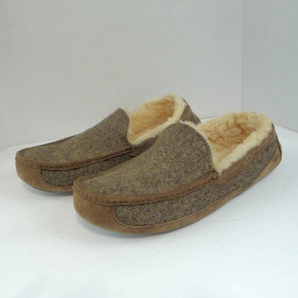 UGG ASCOT WOOLRICH TWEED SLIPPERS 13 - Picture 2 of 13